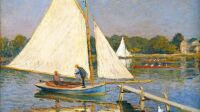 Exposition Collection Nahmad, Musée des impressionnismes Giverny, Claude MONET, Canotiers à Argenteuil, 1874, © Collection Nahmad
