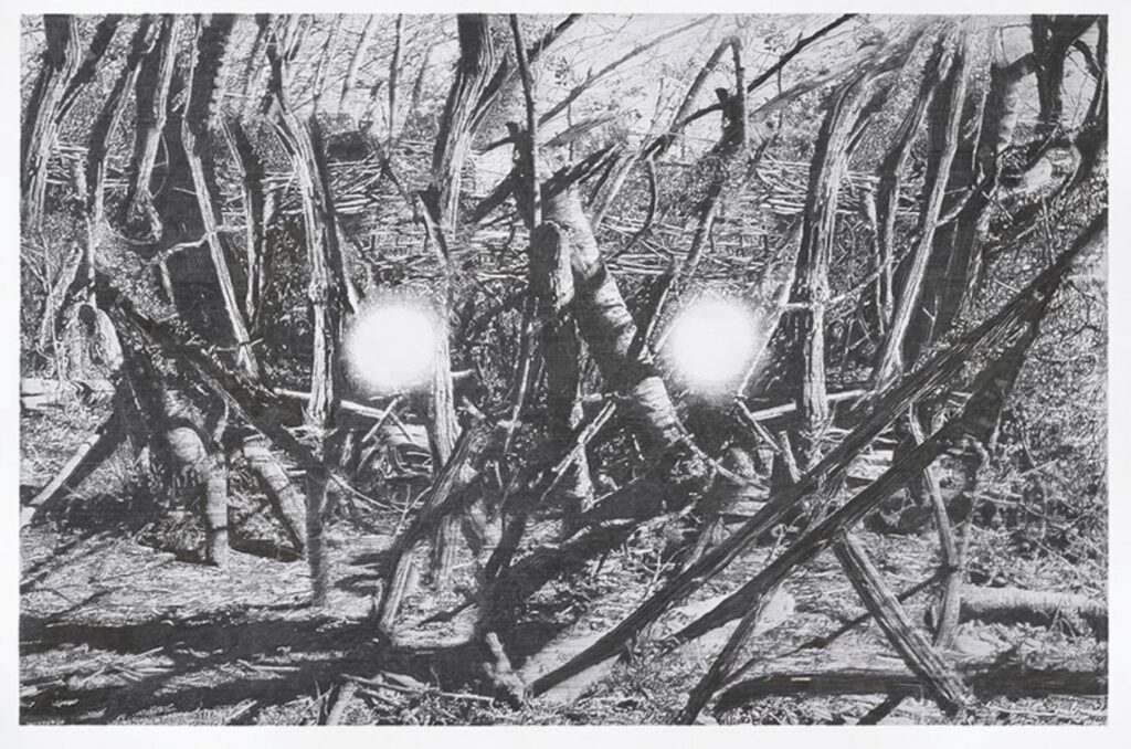 Alain Huck, Sidere I Le-Farolito, 2020, fusain sur papier Alain Huck, Sidere I Le-Farolito, 2020, fusain sur papier