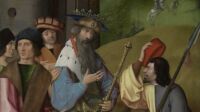 Exposition Fous de Dymphne, Goossen Van Der Weyden, Les espions du Roi lui révèlent la cachette de Dymphne, 1505¸ The Phoebus Foundation, Antwerp 2