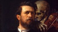 Self-portrait with Death as a Fiddler, Arnold Böcklin 2