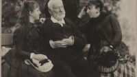 Anonyme. Victor Hugo en famille à Ragatz en Suisse. Papier albuminé. 1884. Paris, Maison de Victor Hugo.