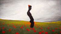 Leny Guetta, Les Murmures, 2025, oil on canvas, 114 x 195 cm, Courtesy of the artist and Galerie Minsky (1)
