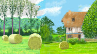 David Hockney
"A Year in Normandie" 2020-2021 (detail)
Composite iPad painting
© David Hockney