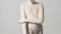 Sans titre (sculpture n°40), Faïence émaillée et lustrée, 88x30x50cm, 2025