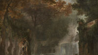 Vue inspiree par la fontaine de l-Ovato a Tivoli - Jean-Honore Fragonard