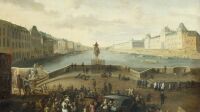 Hendrick Mommers (1623-1693). "La Seine vue du Pont Neuf vers 1665". Huile sur toile. Paris, musée Carnavalet.