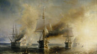 La flotte française se rendant de Cherbourg à Brest, 1858