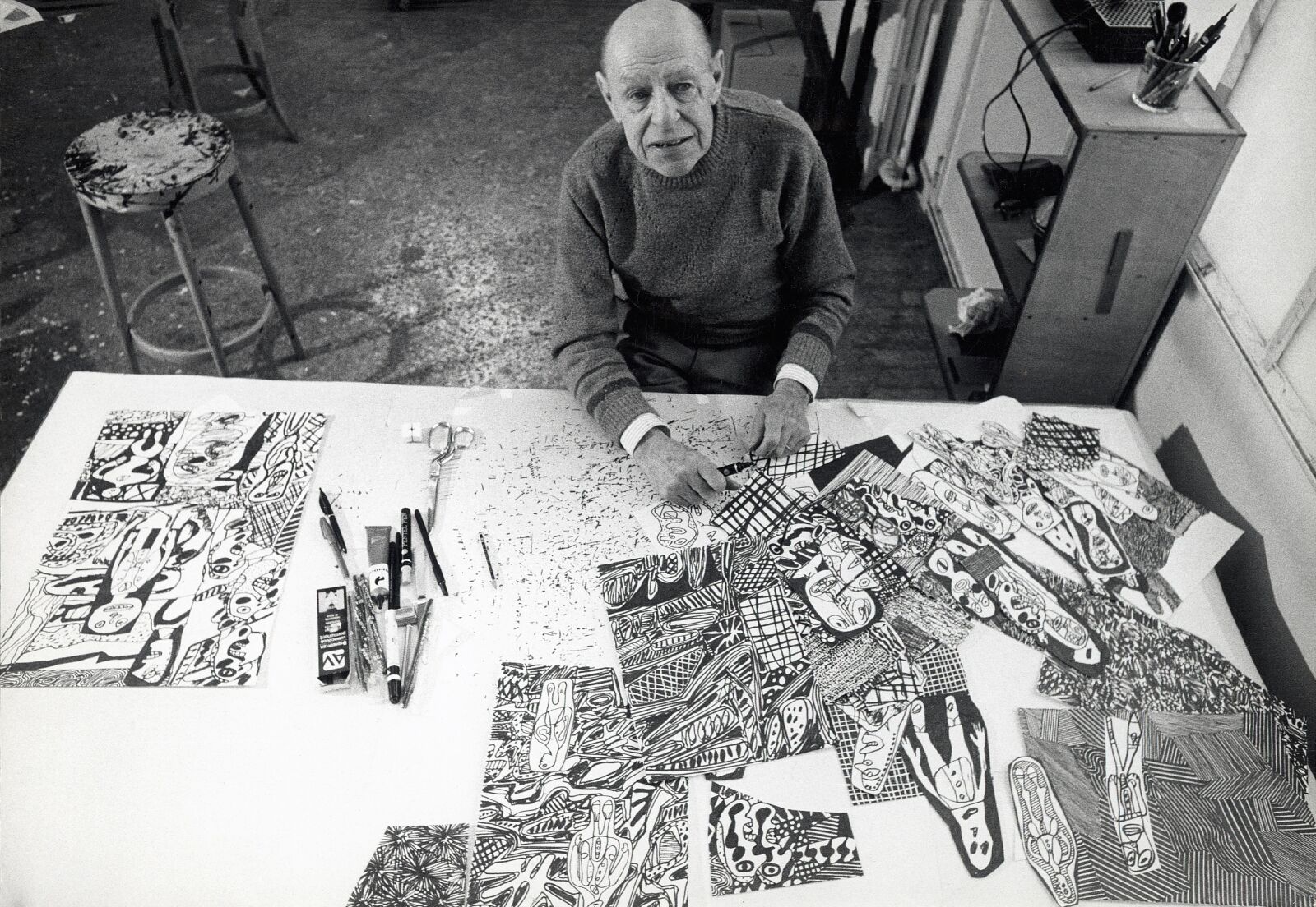 JEAN DUBUFFET À LA FONDATION DUBUFFET