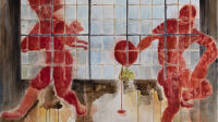 630019: "Bühne", "Stage", 2022, watercolour, 126.8 x 111.2 cm 630019: "Bühne", "Stage", 2022, watercolour, 126.8 x 111.2 cm
