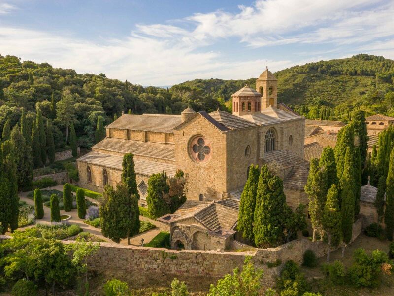Gustave Fayet à l'Abbaye de Fontfroide