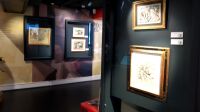 Vue de l'accrochage Des histoires d'amitiés au musée Fernand Léger - André Mare à Argentan