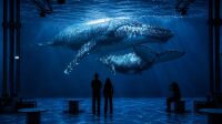 une_planete-ocean-atelier-des-lumieres Baleines à bosse projetées à l'Atelier des Lumières, exposition Planète Océan