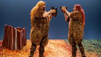 Les Gaulois aux Bouffes du Nord Les Gaulois, Thomas Blanchard et Olivier Martin-Salvan en costumes de Gaulois
