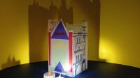 Atelier Ville de lumière, Cité de l'architecture Lanterne en papier fabriquée à l'atelier Ville de lumière de la Cité de l'architecture et du patrimoine