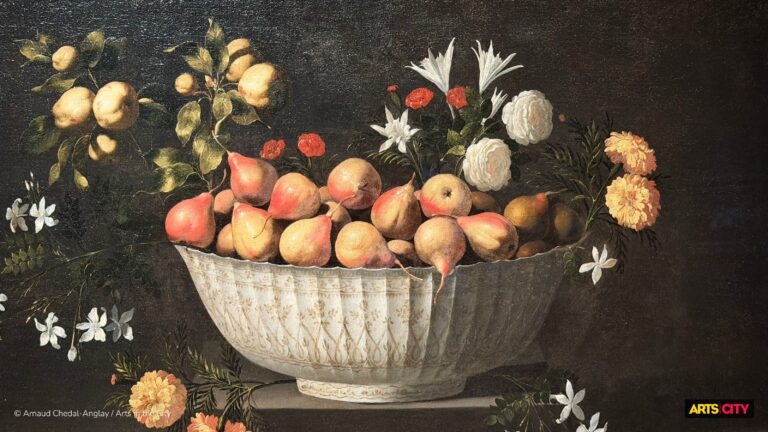 Nature morte de fruits présentée dans l’exposition Zurbarán au musée du Louvre