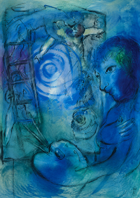 Œuvre de Marc Chagall, exposition Marc Chagall. Entre poésie et spiritualité, MAR, Aoste