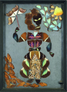 Pierre Bettencourt, Papillon de Colombie, série Petites Têtes, 1962, exposition Hommage à Daniel Cordier à la galerie Laurentin