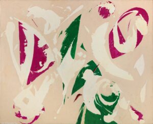 Lee Krasner, Comet, 1966-1970, huile sur toile, exposition à la galerie Gagosian Paris