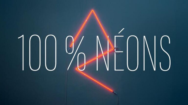 Morellet, 100 % néons, à Cholet