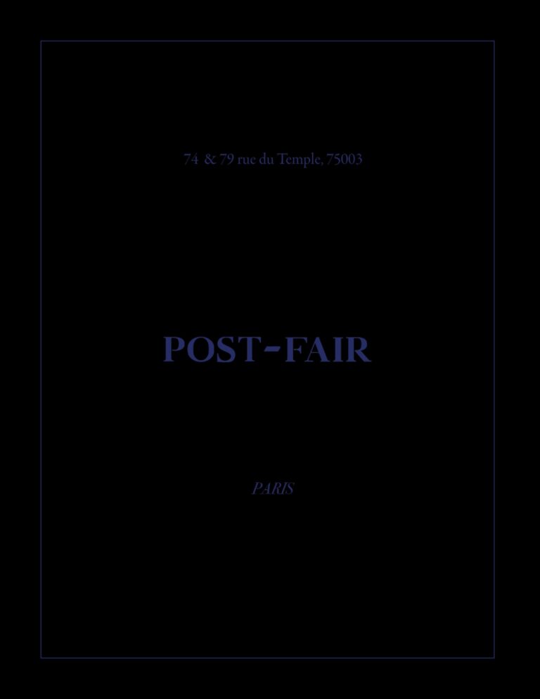 Affiche de Post-Fair Paris 2026